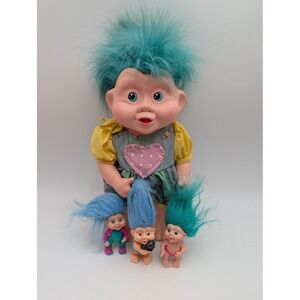 Magic Troll Doll Figure 13 3 Inch Gray Cat Applause Lot